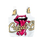 Music Hip Hop Text Black White 3d Full Print Recycle Bag (S)