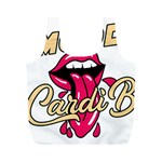 Music Hip Hop Text Black White 3d Full Print Recycle Bag (M)