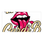Music Hip Hop Text Black White 3d Satin Shawl 45  x 80 