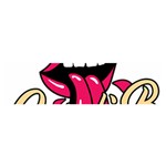 Music Hip Hop Text Black White 3d Oblong Satin Scarf (16  x 60 )