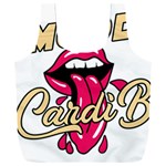 Music Hip Hop Text Black White 3d Full Print Recycle Bag (XXL)