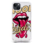 Music Hip Hop Text Black White 3d iPhone 14 Plus TPU UV Print Case
