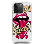 Music Hip Hop Text Black White 3d iPhone 14 Pro TPU UV Print Case