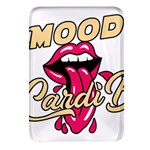 Music Hip Hop Text Black White 3d Rectangular Glass Fridge Magnet (4 pack)