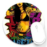 Xtreme Skateboard Graffiti Round Mousepad