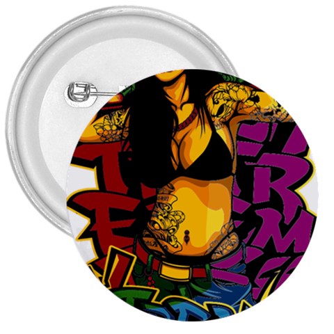Xtreme Skateboard Graffiti 3  Buttons from ArtsNow.com Front
