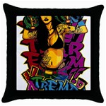 Xtreme Skateboard Graffiti Throw Pillow Case (Black)