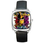 Xtreme Skateboard Graffiti Square Metal Watch