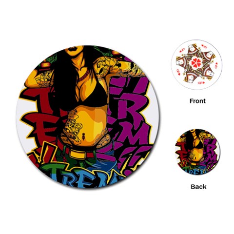 Xtreme Skateboard Graffiti Playing Cards Single Design (Round) from ArtsNow.com Front