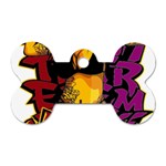Xtreme Skateboard Graffiti Dog Tag Bone (One Side)