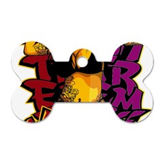 Xtreme Skateboard Graffiti Dog Tag Bone (Two Sides) from ArtsNow.com Back