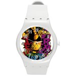 Xtreme Skateboard Graffiti Round Plastic Sport Watch (M)