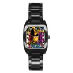 Xtreme Skateboard Graffiti Stainless Steel Barrel Watch