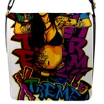Xtreme Skateboard Graffiti Flap Closure Messenger Bag (S)