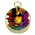Xtreme Skateboard Graffiti Gold Compasses