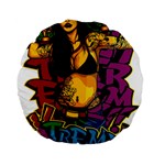 Xtreme Skateboard Graffiti Standard 15  Premium Flano Round Cushions