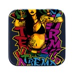 Xtreme Skateboard Graffiti Square Metal Box (Black)