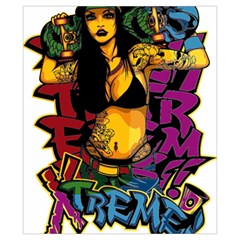 Xtreme Skateboard Graffiti Drawstring Pouch (XS) from ArtsNow.com Back