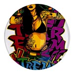 Xtreme Skateboard Graffiti Round Glass Fridge Magnet (4 pack)