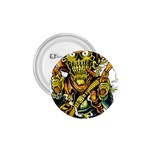 Cowboy Skeleton With Gun Illustration 1.75  Buttons