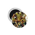 Cowboy Skeleton With Gun Illustration 1.75  Magnets