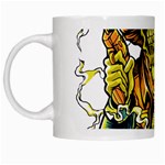 Cowboy Skeleton With Gun Illustration White Mug