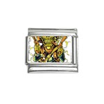 Cowboy Skeleton With Gun Illustration Italian Charm (9mm)