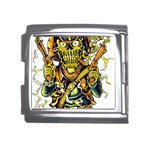 Cowboy Skeleton With Gun Illustration Mega Link Italian Charm (18mm)