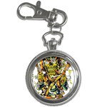 Cowboy Skeleton With Gun Illustration Key Chain Watches