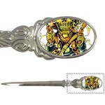 Cowboy Skeleton With Gun Illustration Letter Opener