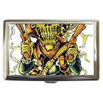 Cowboy Skeleton With Gun Illustration Cigarette Money Case