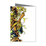 Cowboy Skeleton With Gun Illustration Mini Greeting Cards (Pkg of 8)