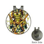 Cowboy Skeleton With Gun Illustration Hat Clips with Golf Markers