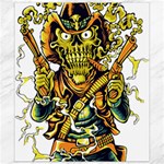 Cowboy Skeleton With Gun Illustration Canvas 8  x 10 