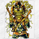 Cowboy Skeleton With Gun Illustration Canvas 12  x 16 