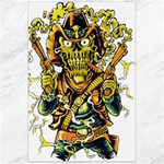 Cowboy Skeleton With Gun Illustration Canvas 24  x 36 