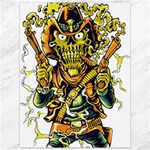 Cowboy Skeleton With Gun Illustration Canvas 36  x 48 