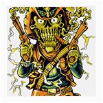 Cowboy Skeleton With Gun Illustration Medium Glasses Cloth (2 Sides)