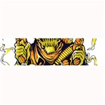 Cowboy Skeleton With Gun Illustration Large Bar Mat