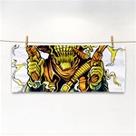 Cowboy Skeleton With Gun Illustration Hand Towel