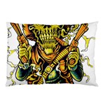 Cowboy Skeleton With Gun Illustration Pillow Case