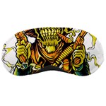 Cowboy Skeleton With Gun Illustration Sleep Mask