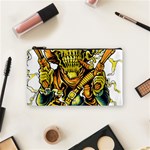 Cowboy Skeleton With Gun Illustration Cosmetic Bag (Small)