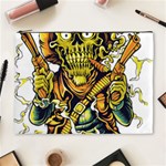 Cowboy Skeleton With Gun Illustration Cosmetic Bag (XL)