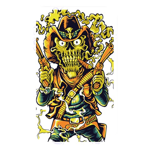 Cowboy Skeleton With Gun Illustration Memory Card Reader (Rectangular) from ArtsNow.com Front