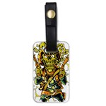Cowboy Skeleton With Gun Illustration Luggage Tag (one side)