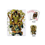 Cowboy Skeleton With Gun Illustration Playing Cards Single Design (Mini)