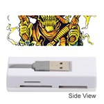 Cowboy Skeleton With Gun Illustration Memory Card Reader (Stick)
