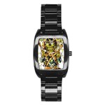 Cowboy Skeleton With Gun Illustration Stainless Steel Barrel Watch