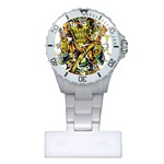 Cowboy Skeleton With Gun Illustration Plastic Nurses Watch
